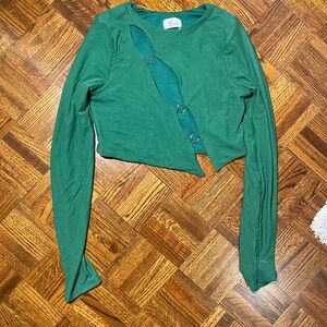 Oh Polly Emerald Long Sleeve Top